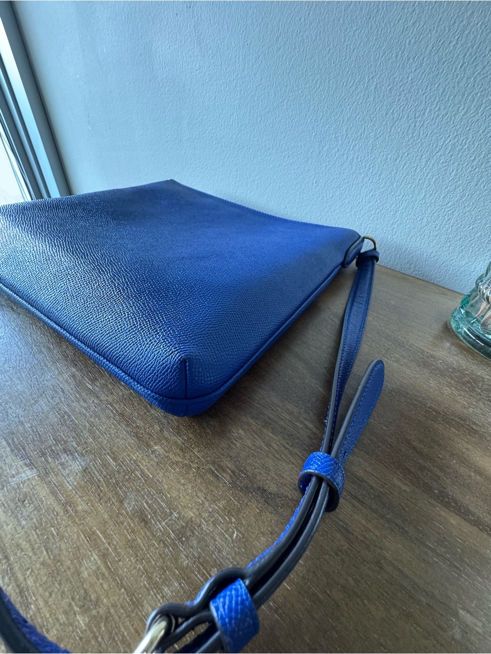 COACH Rowan large file bag blue Leather Crossbody Bag - Picture 7 of 10